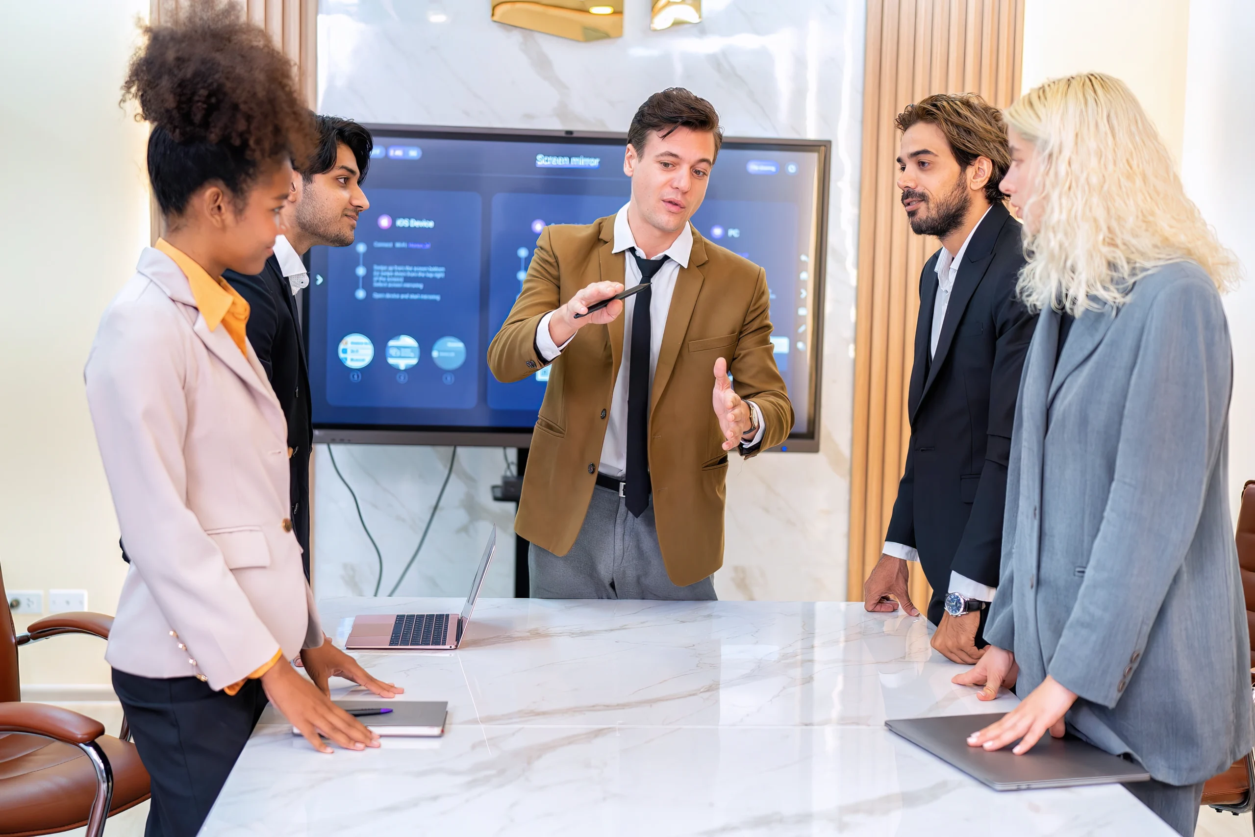 Event Marketing Strategies That Actually Generate Qualified Leads in 2026 diverse business team having a discussion in meeting room